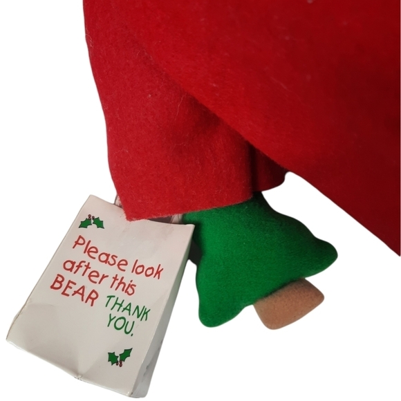 16'' Vintage Sears PADDINGTON BEAR Plush Toy Green Hat Red Coat Teddy - Picture 8 of 10